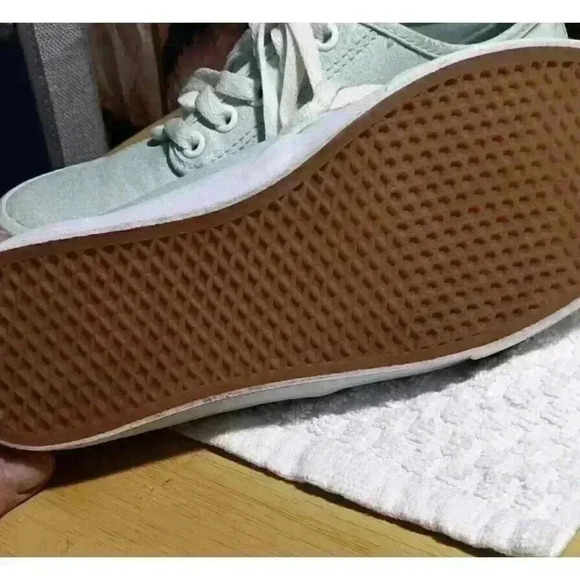 Vans Low Top Sneakers Mandala Seafoam Green Lace/Floral Design Size 6.5 #721356 - Picture 5 of 8